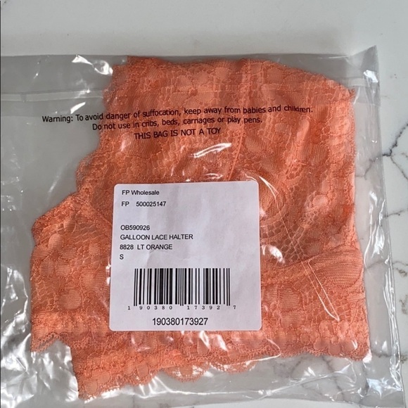 Free People Galloon Lace Halter Bralette - Picture 3 of 4